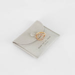 Rosa de la Cruz 18k Yellow Gold Smile Ring with Rainbow Stones