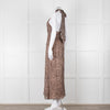 Primrose Park Black and Pink Leopard Halterneck Maxi Dress
