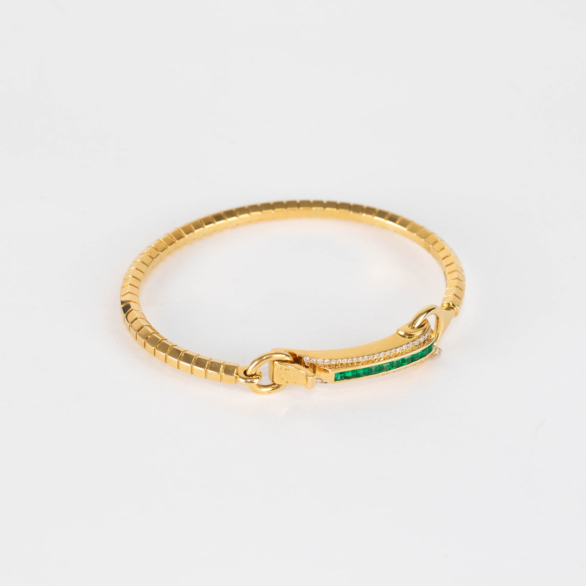 Rainbow K Empress Diamond, Emerald & 18kt Gold Bracelet