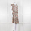 Vanessa Bruno Cream Green Red Floral Sleeveless Dress