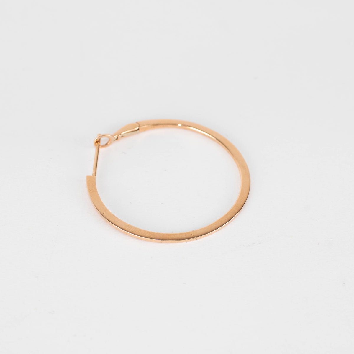 Maria Tash 31mm Rose Gold Single Flat Hoop Earring