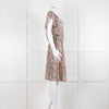 Vanessa Bruno Cream Green Red Floral Sleeveless Dress