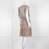 Vanessa Bruno Cream Green Red Floral Sleeveless Dress