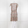 Vanessa Bruno Cream Green Red Floral Sleeveless Dress
