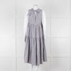 Asceno Striped Cotton Tiered Summer Dress