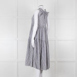 Asceno Striped Cotton Tiered Summer Dress