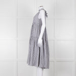 Asceno Striped Cotton Tiered Summer Dress