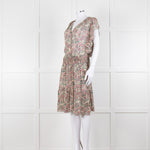 Vanessa Bruno Cream Green Red Floral Sleeveless Dress