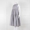 Asceno Striped Cotton Tiered Summer Dress