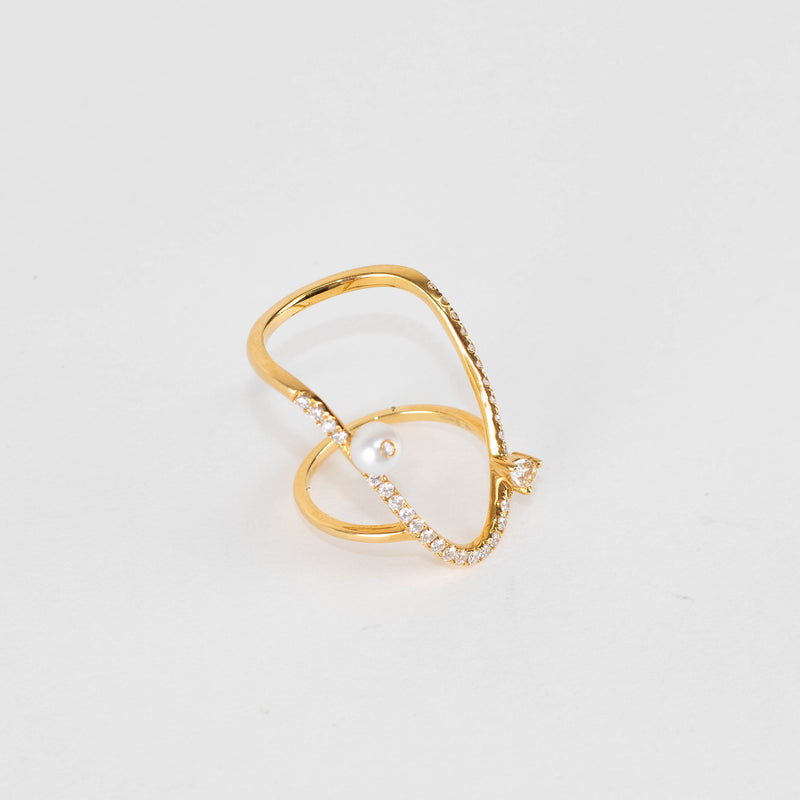 Anissa Kermiche U Ring in 18ct Gold