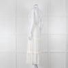 Paige Cream Sleeveless Tiered Frill Dress With Belt