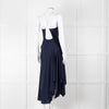 Philip Lim Navy Jersey Dress with Snake Chain Straps