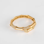 Rainbow K Bamboo XL Bracelet with White Diamonds