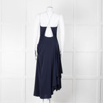 Philip Lim Navy Jersey Dress with Snake Chain Straps
