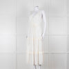 Paige Cream Sleeveless Tiered Frill Dress With Belt