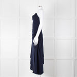 Philip Lim Navy Jersey Dress with Snake Chain Straps