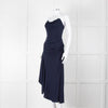 Philip Lim Navy Jersey Dress with Snake Chain Straps