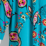 Etro Blue Pink Paisley Silk Shirt