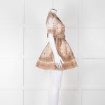 Zimmermann Beige Paisley Matchmaker Mini Shirt Dress