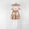 Zimmermann Beige Paisley Matchmaker Mini Shirt Dress
