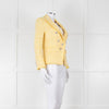 Veronica Beard Yellow White Tweed Blazer Jacket