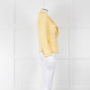Veronica Beard Yellow White Tweed Blazer Jacket