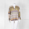 Charlotte Sparre Silk Blouse with Geometric Pattern