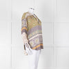 Charlotte Sparre Silk Blouse with Geometric Pattern