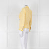 Veronica Beard Yellow White Tweed Blazer Jacket