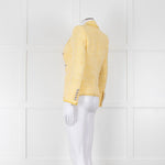 Veronica Beard Yellow White Tweed Blazer Jacket