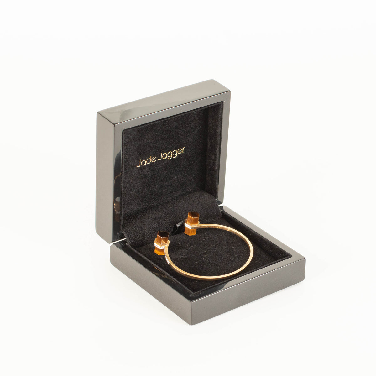 Jade Jagger Tigers Eye Rocktagon Bracelet with Diamonds