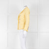 Veronica Beard Yellow White Tweed Blazer Jacket