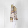 Charlotte Sparre Silk Blouse with Geometric Pattern