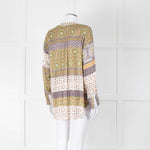 Charlotte Sparre Silk Blouse with Geometric Pattern
