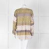 Charlotte Sparre Silk Blouse with Geometric Pattern