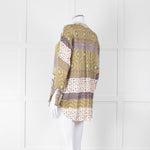 Charlotte Sparre Silk Blouse with Geometric Pattern