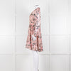 Kate Spade Blush Pink Green Devore Long Sleeve Short Dress
