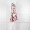 Kate Spade Blush Pink Green Devore Long Sleeve Short Dress