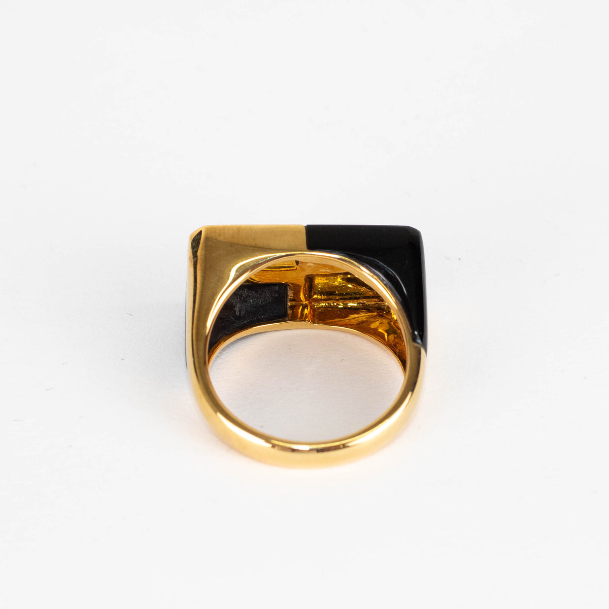 Yvonne Leon Gold And Onyx Ring