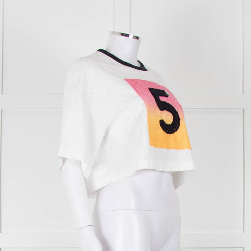 Chanel White CC Nr5 Short Sleeve T-Shirt