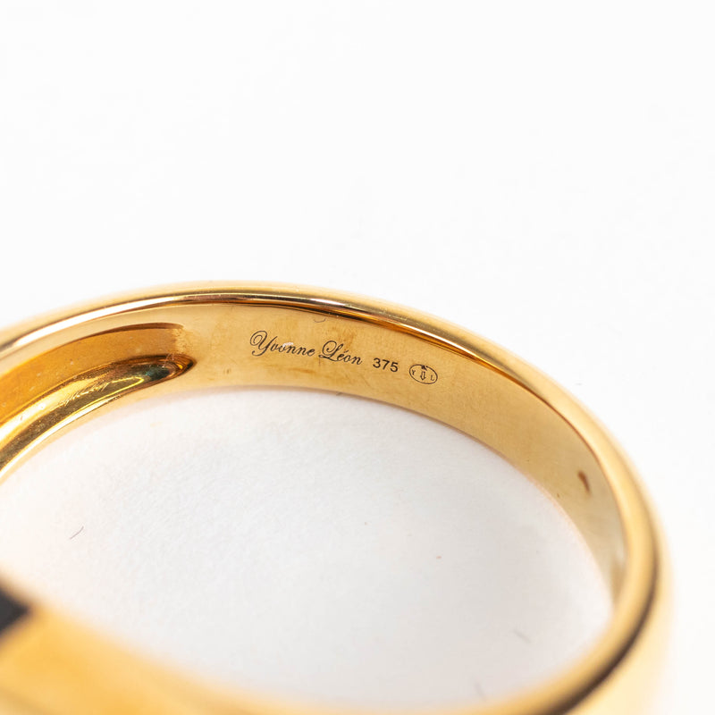 Yvonne Leon Gold And Onyx Ring