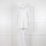 Melissa Odabash Cream Cotton Tiered Mini Sun Dress