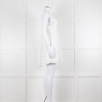 Melissa Odabash Cream Cotton Tiered Mini Sun Dress