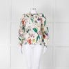 Munthe Cream Floral Silk Blouse