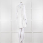 Melissa Odabash Cream Cotton Tiered Mini Sun Dress