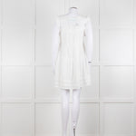 Melissa Odabash Cream Cotton Tiered Mini Sun Dress
