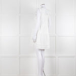 Melissa Odabash Cream Cotton Tiered Mini Sun Dress