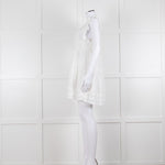 Melissa Odabash Cream Cotton Tiered Mini Sun Dress