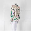 Munthe Cream Floral Silk Blouse