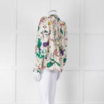 Munthe Cream Floral Silk Blouse